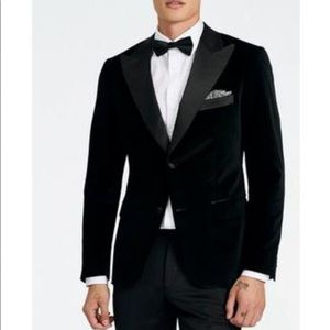 INDOCHINO BLACK VELVET TUXEDO JACKET